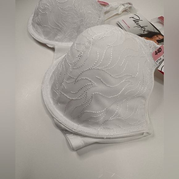 Playtex Gorgeous Look Embroidered Underwire Bra White 44D Style 7576 - Picture 5 of 10